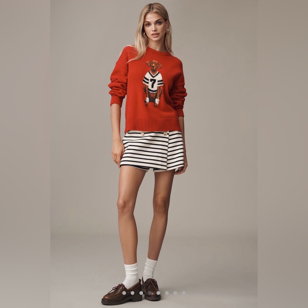 Anthropologie Porridge Jolene Pullover Sweater, SMALL RED NWT - Picture 4 of 6